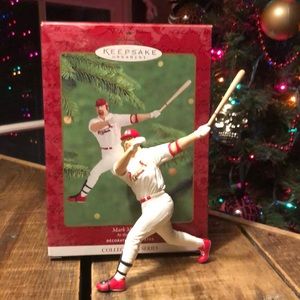 Baseball Mark McGwire Keepsake Christmas tree ornament